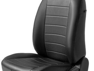 Авточехлы Rival Строчка (зад. спинка 40/60) для сидений Volkswagen Tiguan I (со столиком на передних спинках) 2007-2017, эко-кожа, черные, SC.5805.1