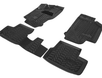 Коврики в салон автомобиля AutoFlex для Datsun mi-DO хэтчбек 2015-2020, полиуретан, без крепежа, 4 части, 9600201