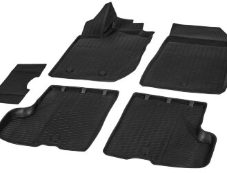 Коврики в салон автомобиля Rival для Lada Xray Cross (без вещевого ящика) 2018-н.в., полиуретан, с крепежом, 5 частей, 16007004